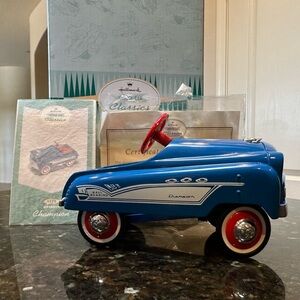 Numbered Hallmark Champion Blue Pedal Car - Certificate of Authenticity